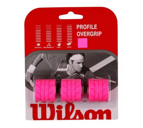 Обмотка Wilson Profile Overgrip Pink 3pack