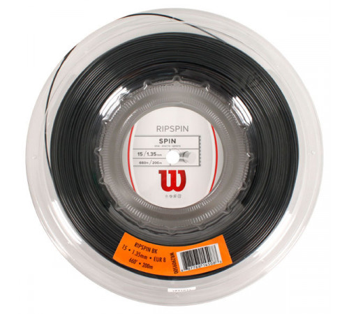 Струны Wilson Ripspin 15G Tennis String Reel Black